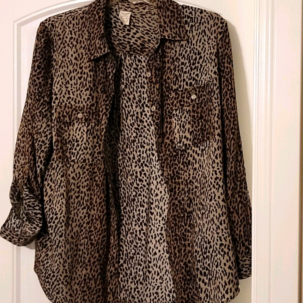 Leopard print blouse